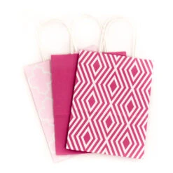 Hallmark 10.7" 12-Pack Assorted Kraft Paper Gift Bags -Hallmark 10.7 Prints and Solids 12Pack Assorted Gift Bags 5EGB6051 06