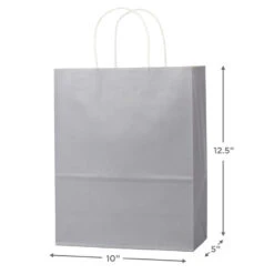 Hallmark 12.5" 12-Pack Assorted Kraft Paper Gift Bags -Hallmark 12.5 Prints and Solids 12Pack Assorted Gift Bags 5EGB6049 03