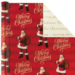 Hallmark Red And Gold 3-Pack Reversible Christmas Wrapping Paper, 120 Sq. Ft. 11 Hallmark Red And Gold 3-Pack Reversible Christmas Wrapping Paper, 120 Sq. Ft. -Hallmark 3Pack Red and Gold Reversible Christmas Wrapping Paper 5JXW1029 04