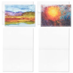 Hallmark ArtLifting Nature And Abstracts Blank Note Cards Assortment, Box Of 24 -Hallmark ArtLifting Nature Art Assorted Boxed Blank Cards 3SOM1334 05
