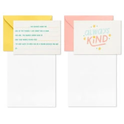 Hallmark Little World Changers™ Assorted Blank Note Cards In Caddy, Pack Of 24 -Hallmark Assorted Kids Blank Note Cards in Caddy 3SOM1188 04