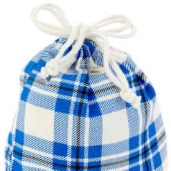 Hallmark 10" Assorted Plaid 3-Pack Fabric Gift Bags -Hallmark Assorted Plaid Fabric Christmas Gift Bags 5XGB1453 06