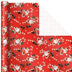 Hallmark Very Vintage Christmas 3-Pack Assortment Wrapping Paper, 120 Sq. Ft. -Hallmark Assorted Vintage Designs Christmas Wrapping Paper 5JXW1079 05