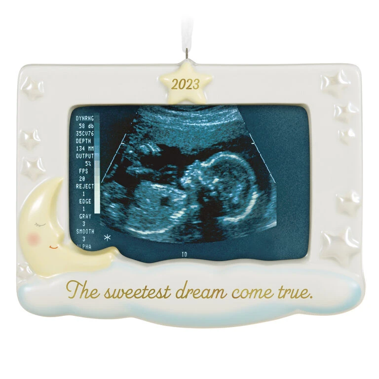 Hallmark Sweetest Dream Come True 2023 Porcelain Photo Frame Ornament 3 Hallmark Sweetest Dream Come True 2023 Porcelain Photo Frame Ornament