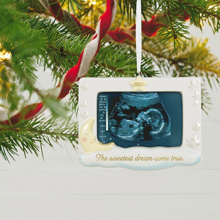 Hallmark Sweetest Dream Come True 2023 Porcelain Photo Frame Ornament 4 Hallmark Sweetest Dream Come True 2023 Porcelain Photo Frame Ornament - Image 2