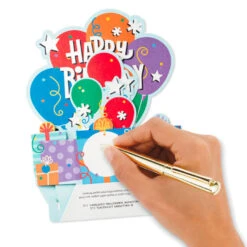Hallmark Balloon Bouquet Boxed Pop-Up Birthday Cards, Pack Of 8 -Hallmark Balloon Bouquet Boxed Birthday Cards 5STZ1173 06