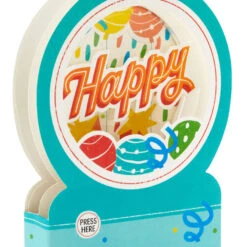 Hallmark All The Happiness Snow Globe Musical 3D Birthday Card With Motion -Hallmark Balloons Snow Globe Musical Motion 3DBirthday Card 1299WDR1212 04