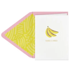 Hallmark Thanks A Bunch Boxed Blank Thank-You Notes, Pack Of 8 -Hallmark Banana Bunch Boxed Blank ThankYou Notes Multipack 1THK4117 02