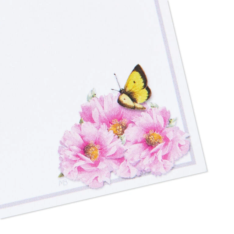 Hallmark Marjolein Bastin Pink Flowers Stationery Set, 40 Sheets 7 Hallmark Marjolein Bastin Pink Flowers Stationery Set, 40 Sheets - Image 5