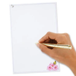 Hallmark Marjolein Bastin Pink Flowers Stationery Set, 40 Sheets 14 Hallmark Marjolein Bastin Pink Flowers Stationery Set, 40 Sheets -Hallmark Bastin Pink Flowers Blank Sheets Stationery Set 1STN1142 06