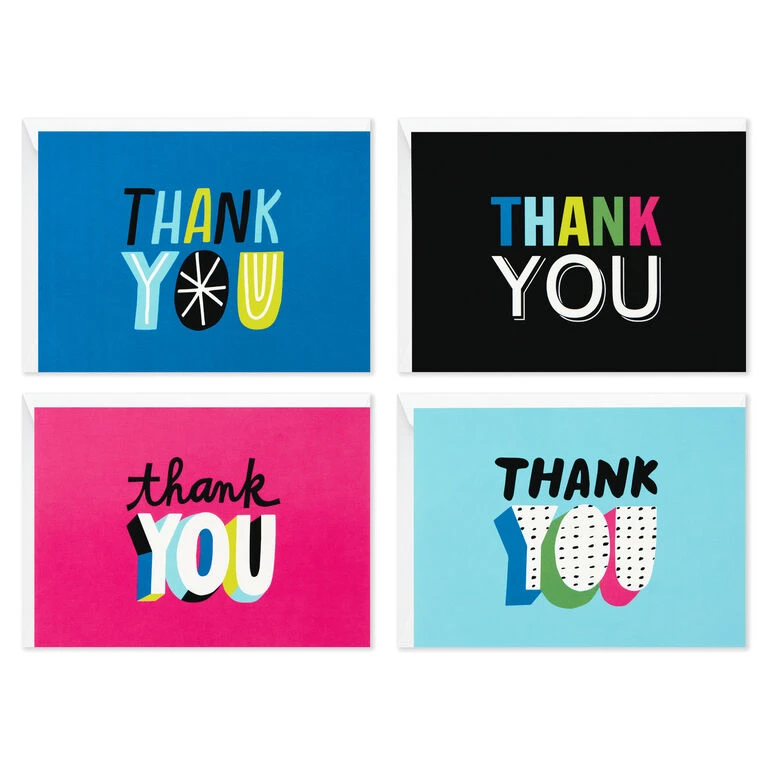 Hallmark Bright And Colorful Assorted Blank Thank-You Notes, Pack Of 48 - Image 2