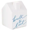 Hallmark Built To Last Ceramic House Figurine, 4" -Hallmark Built to Last Ceramic House Sculpture 1ERL1182 01