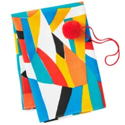 Hallmark 26" Colorful Abstract Fabric Gift Wrap With Elastic Band -Hallmark Colorful Abstract Fabric Gift Wrap With Elastic Band 1299EJR6379 03