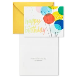 Hallmark Colorful Assorted Birthday Cards With Pouch And Pen, Pack Of 10 -Hallmark Colorful Assorted Birthday Cards With Pouch and Pen 1SOM3848 07