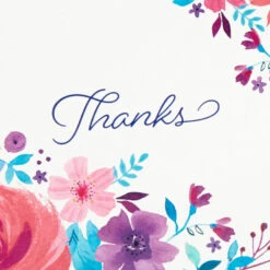 Hallmark Colorful Floral Assorted Blank Thank-You Notes, Box Of 48 -Hallmark Colorful Floral ThankYou Notes Assortment Pack 5STZ1027 03