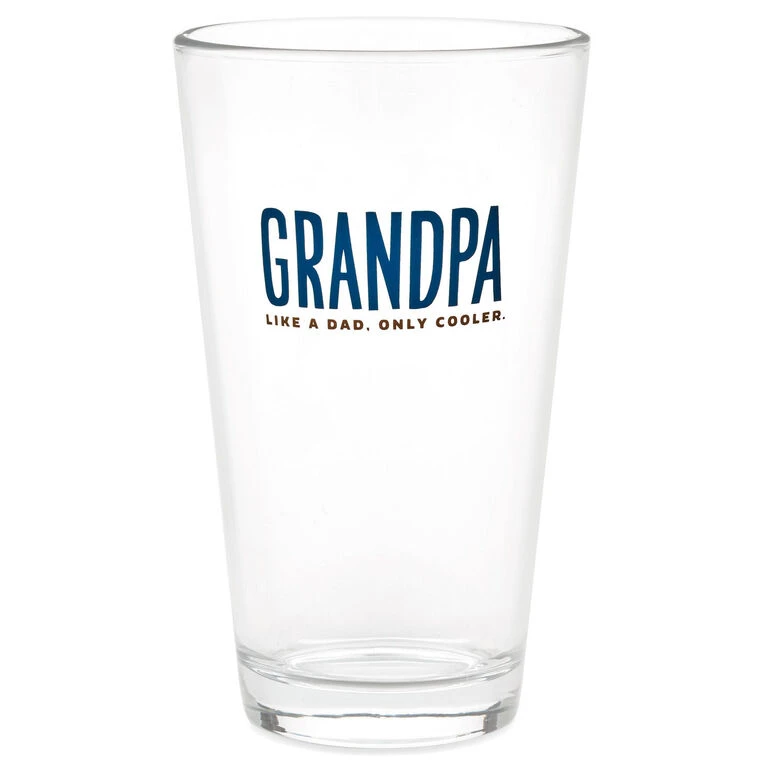 Hallmark Grandpa: Like A Dad, Only Cooler Pint Glass, 16 Oz. 3 Hallmark Grandpa: Like A Dad, Only Cooler Pint Glass, 16 Oz.