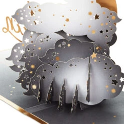Hallmark Crescent Moon 3-D Pop-Up Halloween Card 16 Hallmark Crescent Moon 3-D Pop-Up Halloween Card -Hallmark Crescent Moon and Bats 3D PopUp Halloween Card 1299IEH3001 05