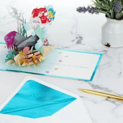 Hallmark Disney The Little Mermaid Wishing You Happiness 3D Pop-Up Card -Hallmark Disney The Little Mermaid Ariel 3D PopUp Card for Her 1499LAD2902 08