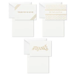 Hallmark Elegant Dimensions Boxed Blank Thank-You Notes Assortment, Pack Of 120 -Hallmark Elegant Dimensions Assorted Boxed ThankYou Cards 5STZ1161 03