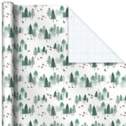 Hallmark Elegant Evergreens 2-Pack Holiday Wrapping Paper, 150 Sq. Ft. -Hallmark Elegant Evergreens Holiday Wrapping Paper 5JXW1203 06