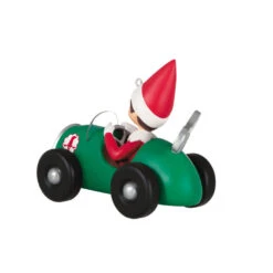 Hallmark The Elf On The Shelf® Race To The Finish Scout Elf™ Ornament -Hallmark Elf on the Shelf in Race Car Keepsake Ornament 1799QXI7357 06