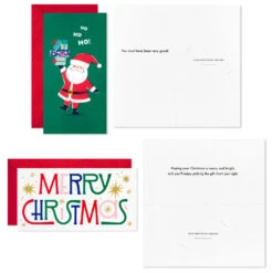 Hallmark Colorful And Casual Money-Holder Boxed Christmas Cards Assortment, Pack Of 36 -Hallmark Festive Assorted MoneyHolder Boxed Christmas Cards 5CZE2139 05