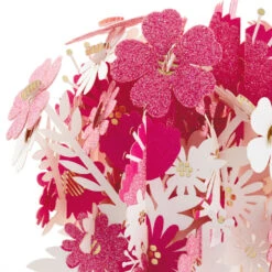 Hallmark Happy Thoughts Flower Bouquet 3D Pop-Up Thinking Of You Card -Hallmark Flower Bouquet 3D PopUp Thinking of You Card 1299LAD9644 02