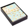 Hallmark Flowers And Dots Assorted Blank Note Cards, Box Of 50 -Hallmark Flowers and Dots Assorted Blank Note Cards 5WDN2069 01