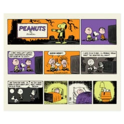 Hallmark Peanuts® Franken-Snoopy Comic Blanket, 50x60 -Hallmark Frankenstein Snoopy Comic Strip Blanket 1HGN1516 03
