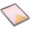 Hallmark Gold Floral On Pink Stationery Set, Box Of 20 -Hallmark Gold Floral on Pink Stationery Set 1499STN1139 01