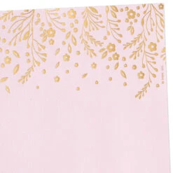 Hallmark Gold Floral On Pink Stationery Set, Box Of 20 -Hallmark Gold Floral on Pink Stationery Set 1499STN1139 02