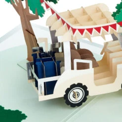 Hallmark Hope Your Day Is Good To A Tee Golf 3D Pop-Up Card -Hallmark Golf Cart Pun Good Day 3D PopUp Card 5RZH1304 04