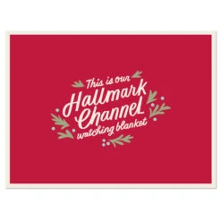 Hallmark Channel Red Oversized Blanket, 60x80 -Hallmark Hallmark Channel FamilySized Blanket 1XKT3505 04