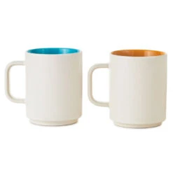 Hallmark Star Wars™ Han Solo™ And Princess Leia™ Bespin™ I Love You I Know Stacking Mugs, Set Of 2 -Hallmark Han Solo and Princess Leia Blue and Orange Mugs 1SHP2148 02