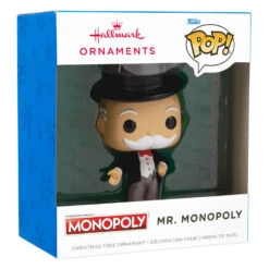 Hasbro® Mr. Monopoly Funko POP!® Hallmark Ornament 10 Hasbro® Mr. Monopoly Funko POP!® Hallmark Ornament -Hallmark Hasbro Mr. Monopoly Funko POP Christmas Ornament 3HCM2311 04
