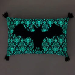 Hallmark Disney The Haunted Mansion Glow-in-the-Dark Bat Pillow, 12x20 -Hallmark Haunted Mansion Glow in the Dark Bat Pillow 1HGN1504 02