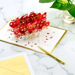 Hallmark Love You More 3D Pop-Up Love Card -Hallmark Heart Pattern 3D PopUp Love Card 1299IAV5835 06