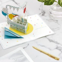 Hallmark Hooray Cake And Balloons 3D Pop-Up Birthday Card -Hallmark Hooray Cake and Balloons 3D PopUp Birthday Card 1299LAD2738 06