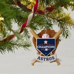 Hallmark MLB Houston Astros™ World Series Champions™ 2022 Ornament -Hallmark Houston Astros 2022 World Series Keepsake Christmas Ornament 2499QHR1233 02