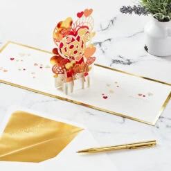 Hallmark All My Love Hearts 3D Pop-Up Love Card -Hallmark I Love You Hearts 3D PopUp Love Card 1299LAD2889 06