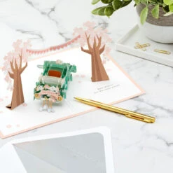 Hallmark Best Wishes For The Road Ahead 3D Pop-Up Wedding Card -Hallmark Just Married Car 3D PopUp Wedding Card 1299LAD2903 08