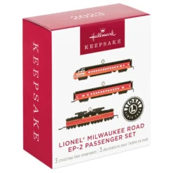 Hallmark Mini Lionel® Milwaukee Road EP-2 Passenger Ornaments, Set Of 3 -Hallmark Lionel Trains Milwaukee Road Cars Keepsake Ornaments 2299QXM9287 04