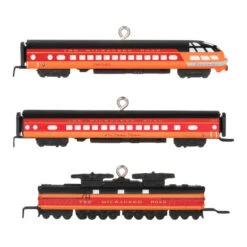 Hallmark Mini Lionel® Milwaukee Road EP-2 Passenger Ornaments, Set Of 3 -Hallmark Lionel Trains Milwaukee Road Cars Keepsake Ornaments 2299QXM9287 06