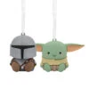 Better Together Star Wars: The Mandalorian™ And Grogu™ Magnetic Hallmark Ornaments, Set Of 2 -Hallmark Mandalorian and Grogu Christmas Ornaments 3HCM2401 01