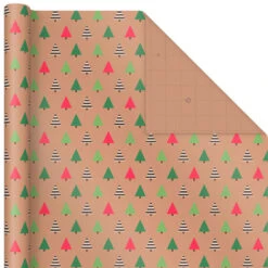 Hallmark Merry Kraft Prints 3-Pack Christmas Wrapping Paper, 90 Sq. Ft. -Hallmark Merry Kraft Prints 3Pack Christmas Wrapping Paper 5JXW1050 06