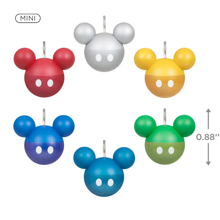 Hallmark Mini Disney Mickey Mouse Ornaments, Set Of 6 5 Hallmark Mini Disney Mickey Mouse Ornaments, Set Of 6 - Image 3