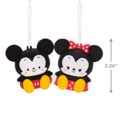 Better Together Disney Mickey And Minnie Magnetic Hallmark Ornaments, Set Of 2 -Hallmark Mickey and Minnie Christmas Ornaments 3HCM2402 03