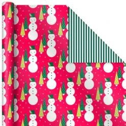 Hallmark Mod Holiday 3-Pack Reversible Wrapping Paper Assortment, 120 Sq. Ft. -Hallmark Mod Holiday Assorted Reversible Wrapping Paper 5JXW1072 05
