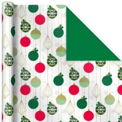 Hallmark Mod Holiday 3-Pack Reversible Wrapping Paper Assortment, 120 Sq. Ft. -Hallmark Mod Holiday Assorted Reversible Wrapping Paper 5JXW1072 06