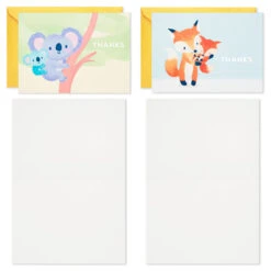 Hallmark Mom And Baby Animal Assortment Blank Thank-You Notes, Pack Of 48 12 Hallmark Mom And Baby Animal Assortment Blank Thank-You Notes, Pack Of 48 -Hallmark Mom and Baby Animal Assortment Blank ThankYou Notes 5STZ1134 03